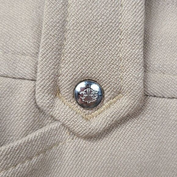 BCBG Maxazria Bootcut Tan Mid-rise Trouser Stretch Pant Work Uniform Vintage 90s - Picture 6 of 10